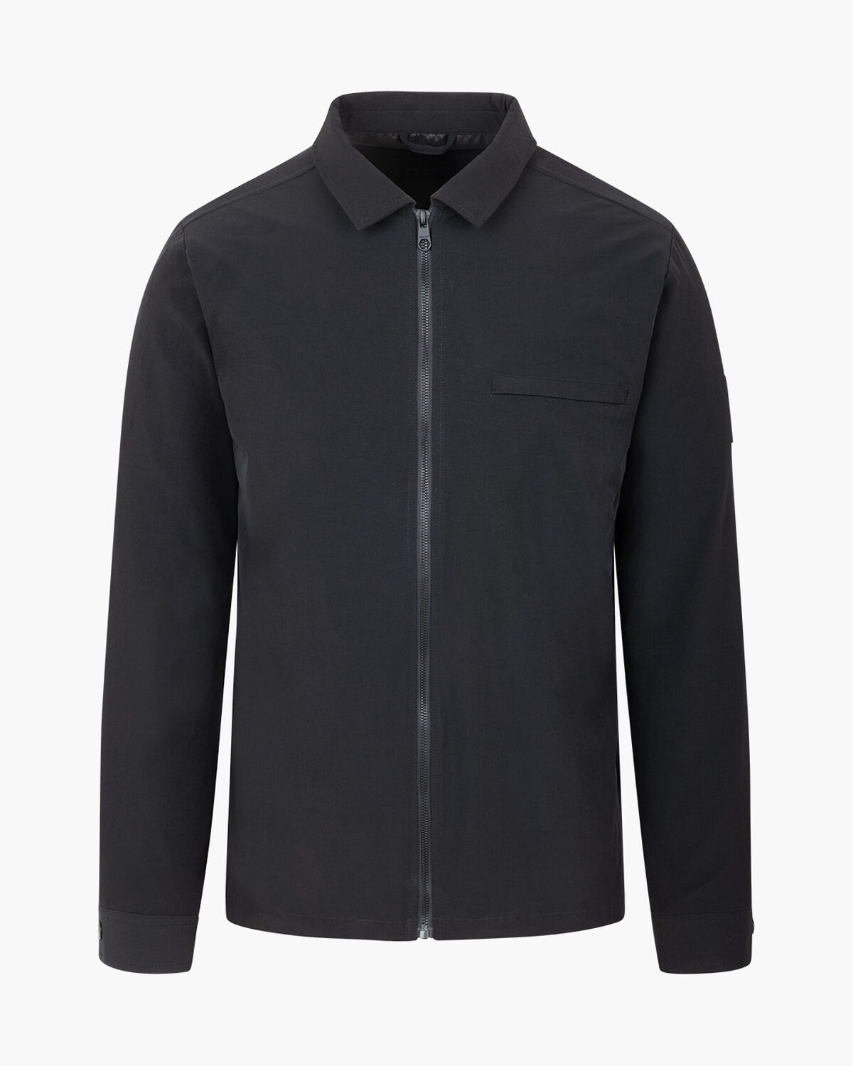 Papery Overshirt, Black, hi-res