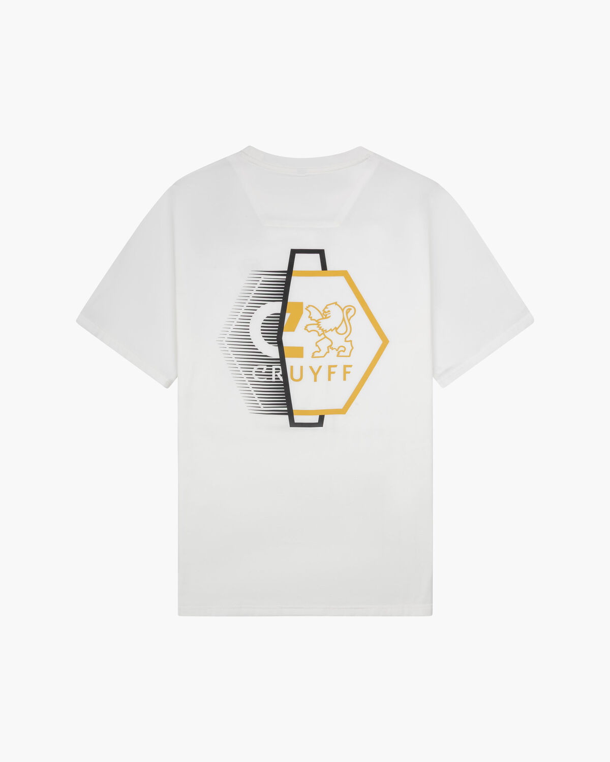 C-Lion Back Graphic Tee, White/Orange, hi-res