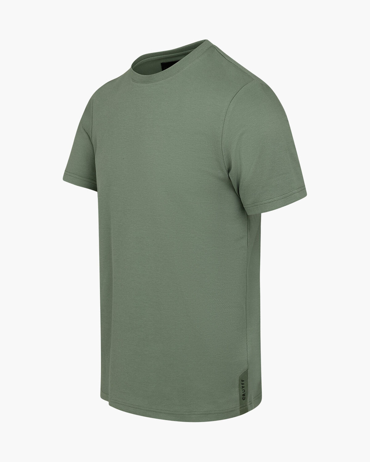 Twill Tee, Grey/Green, hi-res