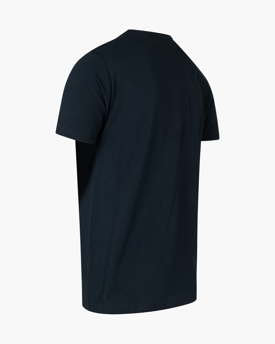 Alan SS Tee - 95% Cotton 5% Elastane, Blue Nights, hi-res