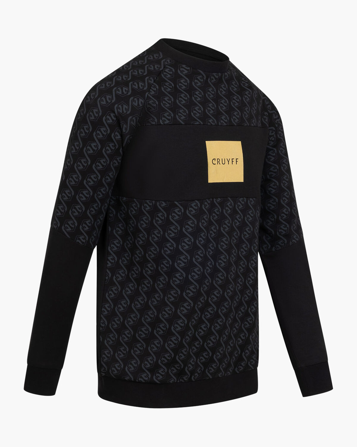 Chain Repeat Sweater, Black/Gold, hi-res