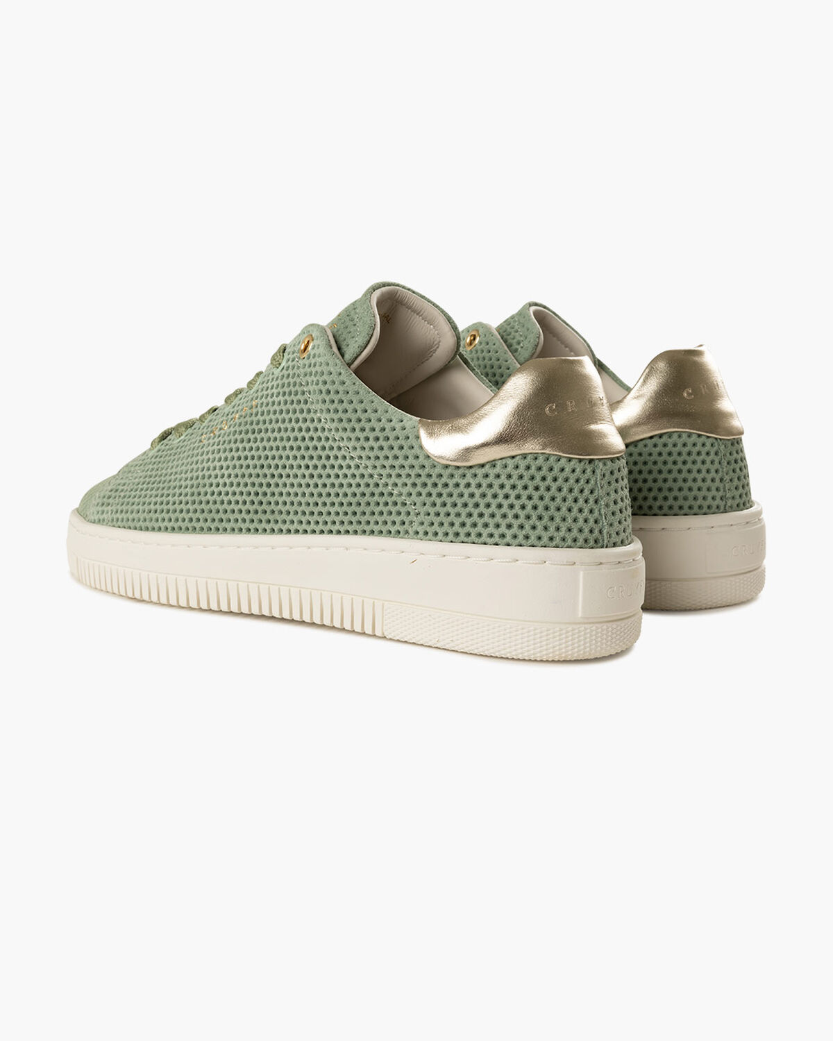 Joan - Debossed Suede/Metallic Leather, Green, hi-res