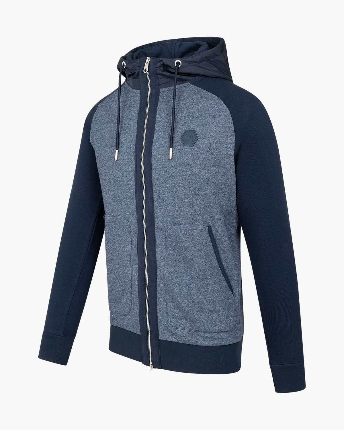 Galanzo FZ Track Top - 65% Polyester / 35% Cotton, Navy, hi-res