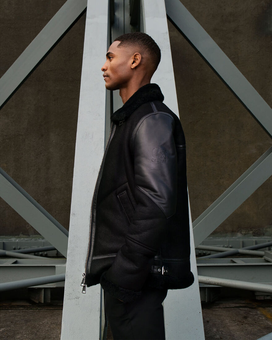 Juan Shearling, Black/Black, hi-res