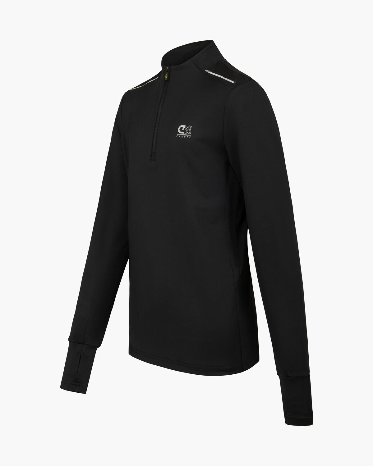 Ametrine 1/4 Zip Top, Black, hi-res