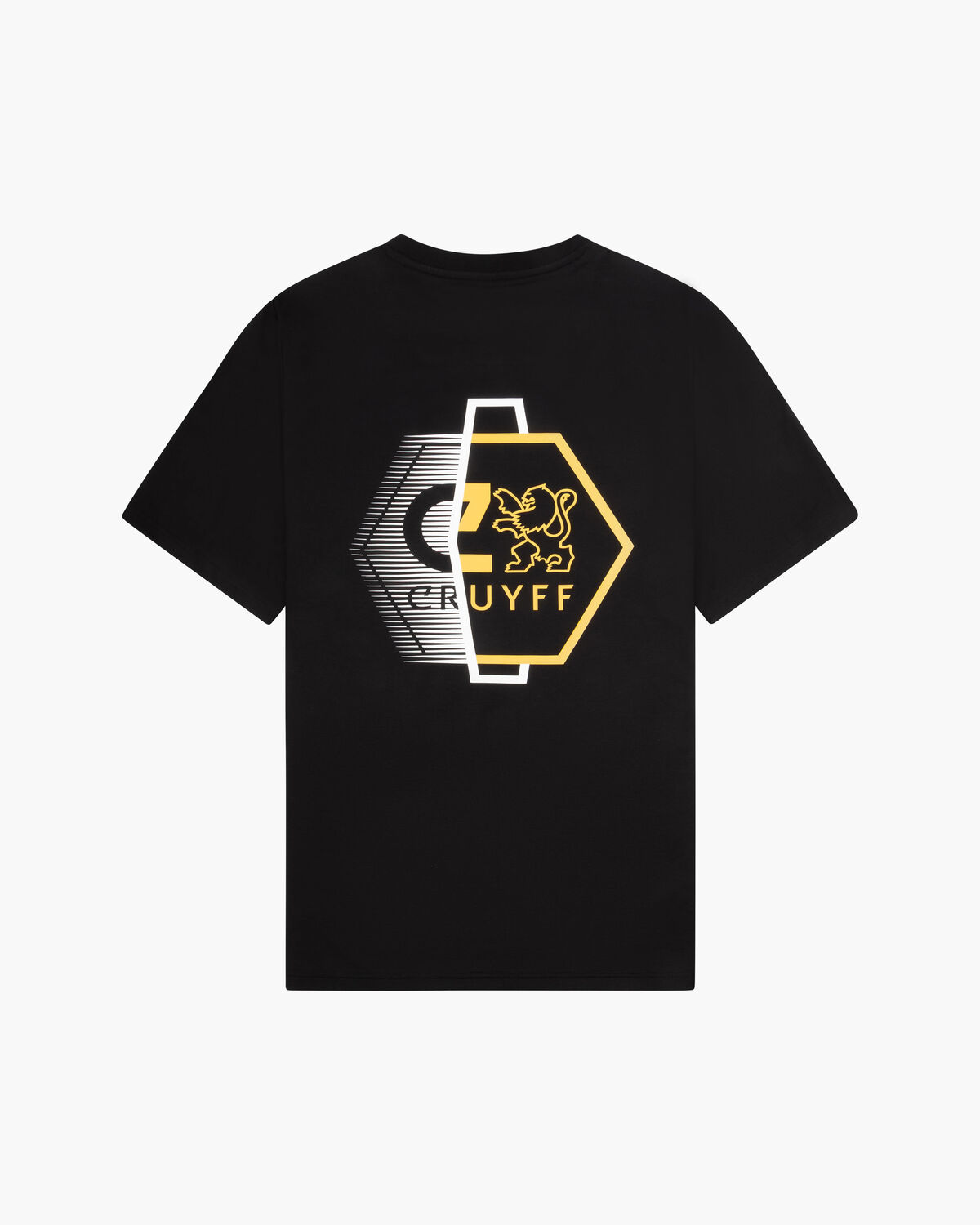 C-Lion Back Graphic Tee, Black/Gold, hi-res