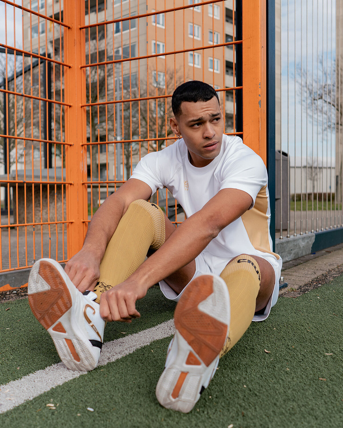 Libra - Sportleather/Tech Mesh, White/Gold, hi-res