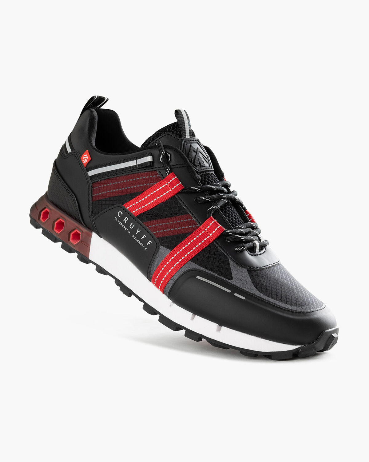 Inter Lace \\ Montserrat, Black/Red, hi-res
