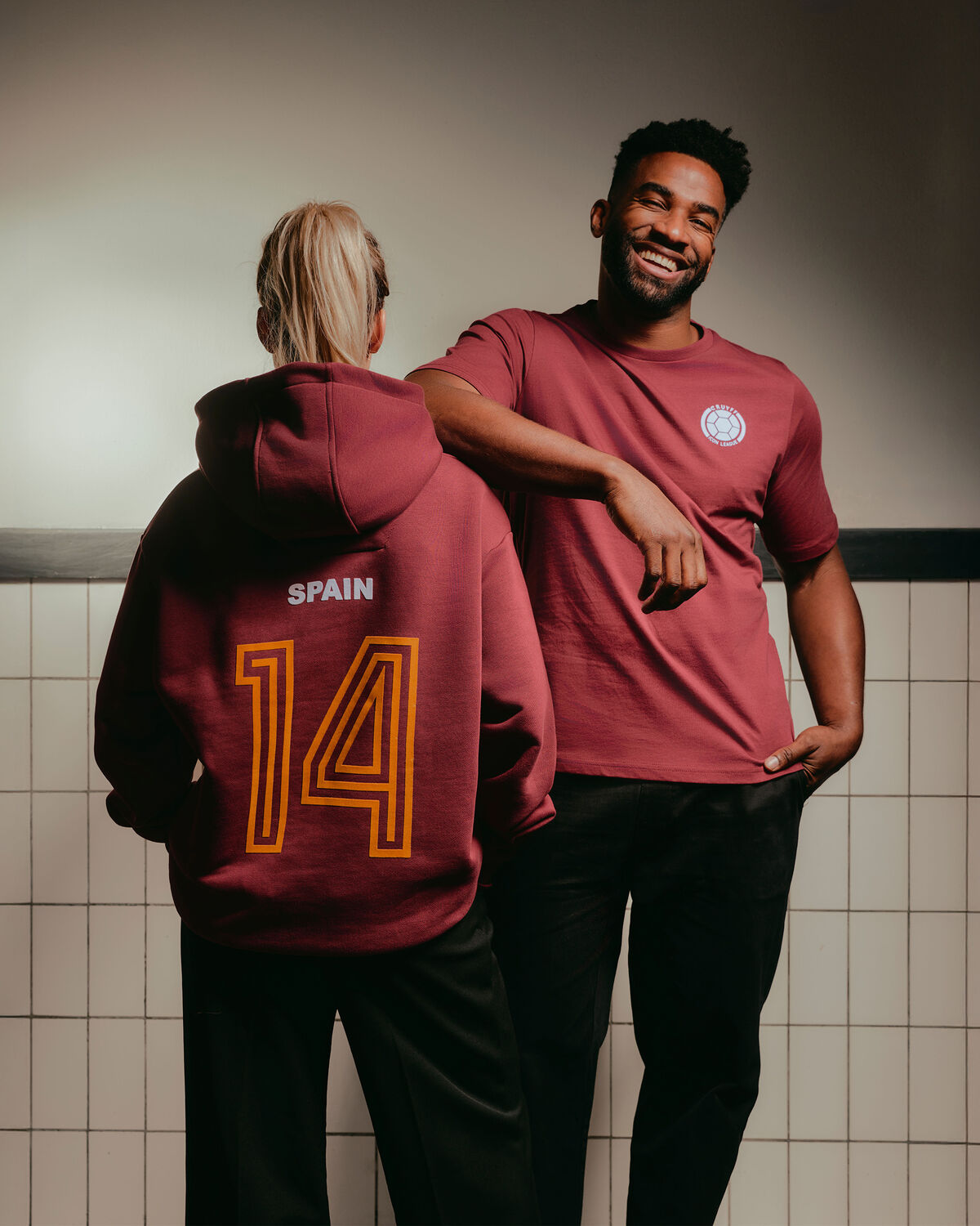 Team Cruyff Hoodie, Bordeaux, hi-res