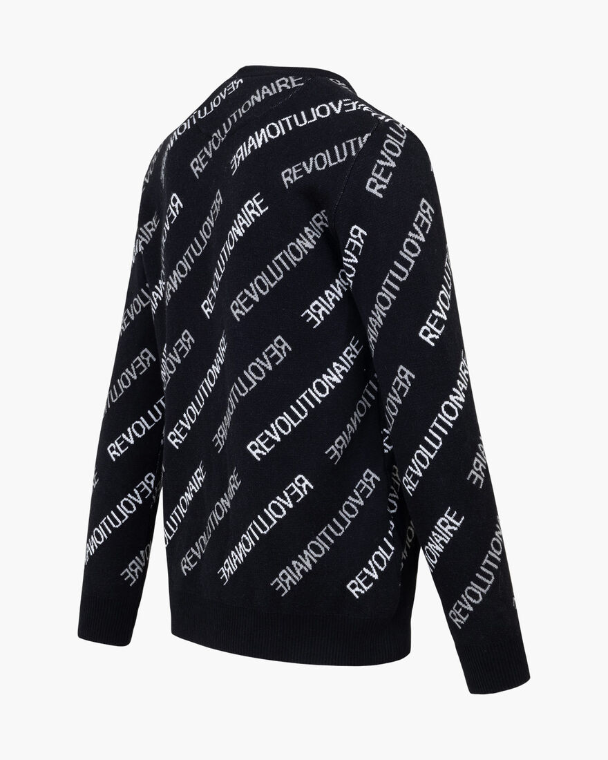 Revolucion Jumper- 100% Cotton, Black, hi-res