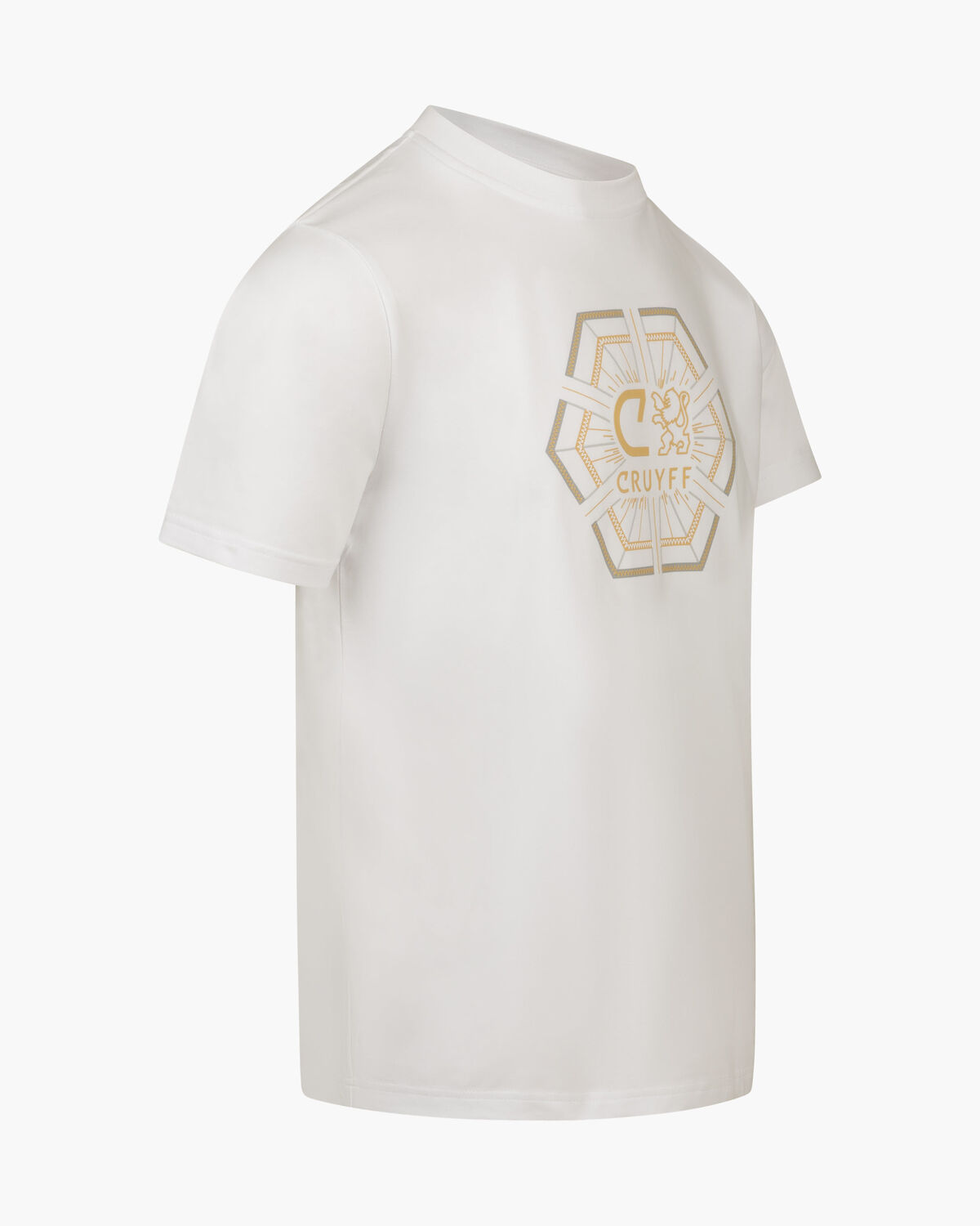 C-Lion Geo Tee, White/Gold, hi-res