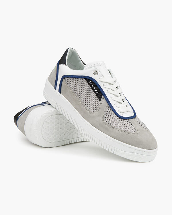Cristallo - White/Grey - Nappa/Sciarada Suede