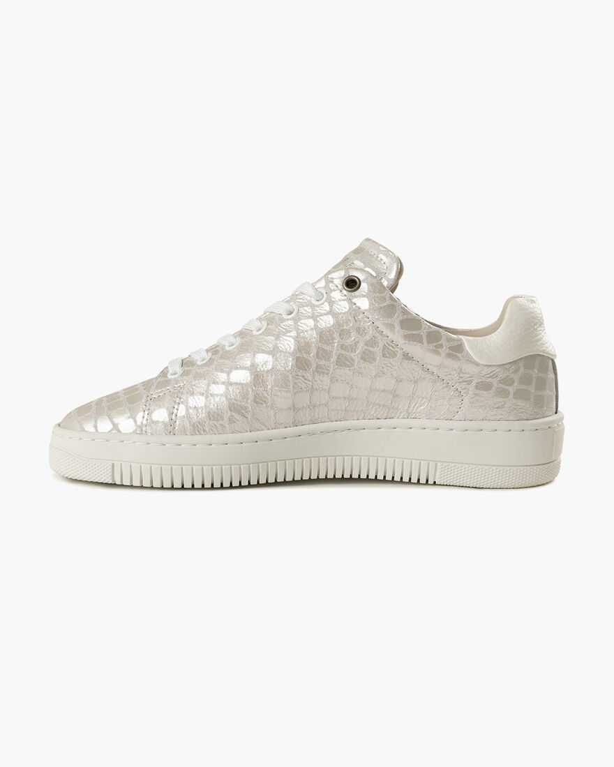 Joan - Croco Printed Leather/Leather, Silver, hi-res