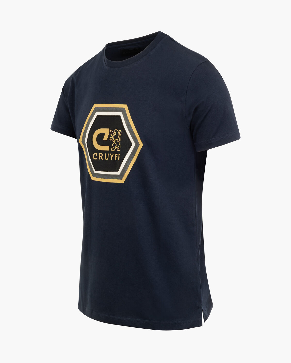 Luciano C-lion Tee, Blue/Gold, hi-res