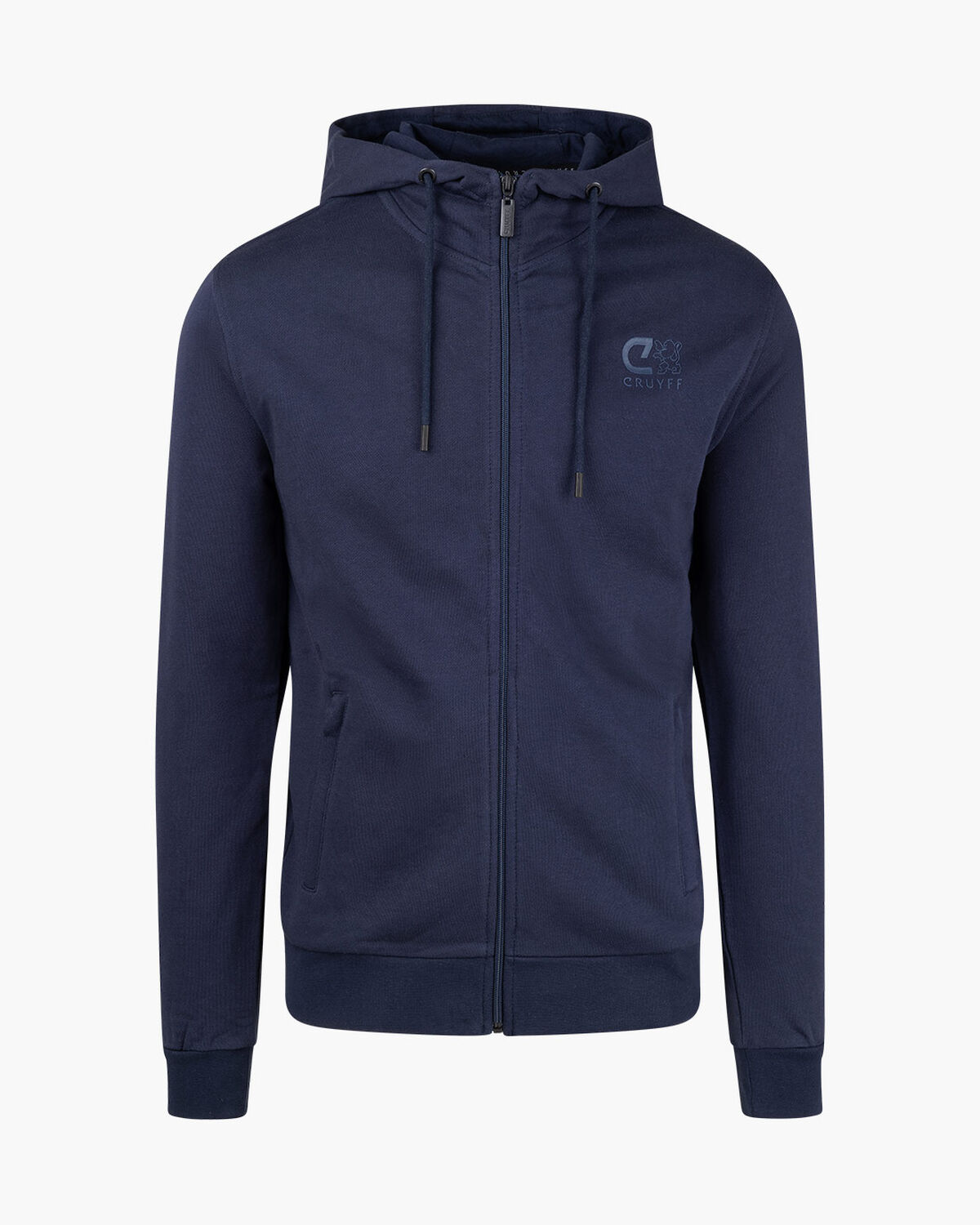 Hernandez Zip Thru Hood, Navy, hi-res