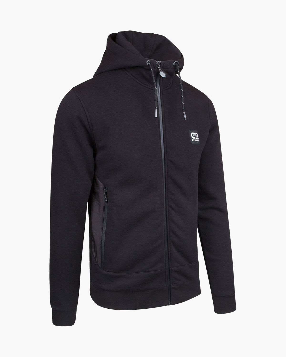 Bassa zip-thru hood, Black, hi-res
