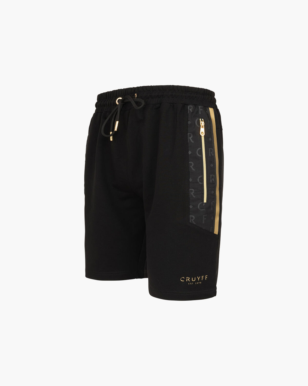 Jake Short 63 % cotton 32 % polyester 5 % elastane, Black/Gold, hi-res