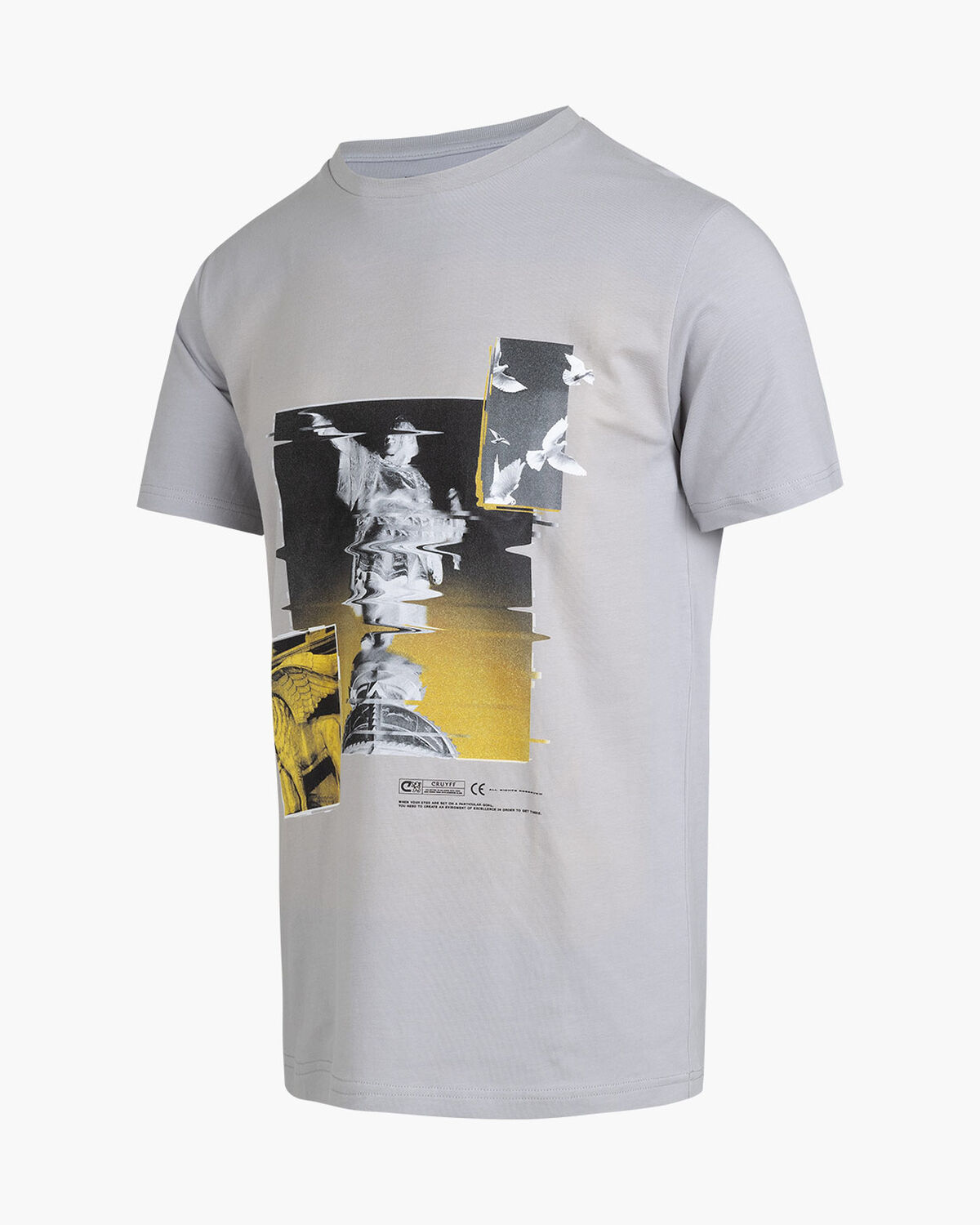 Columbus Tee - 95% Cotton/ 5% Elastan, Light Grey, hi-res