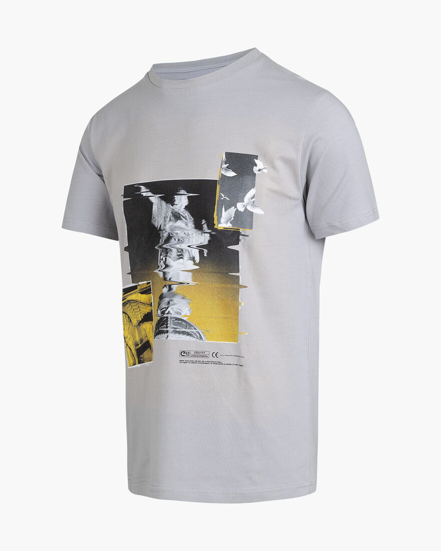 Columbus Tee - 95% Cotton/ 5% Elastan, Light Grey, hi-res