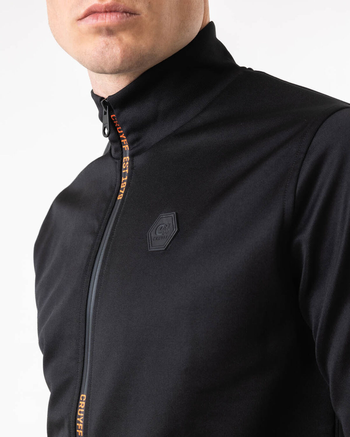 Rafael Track Top - 65%Polyester 35%Cotton, Black, hi-res