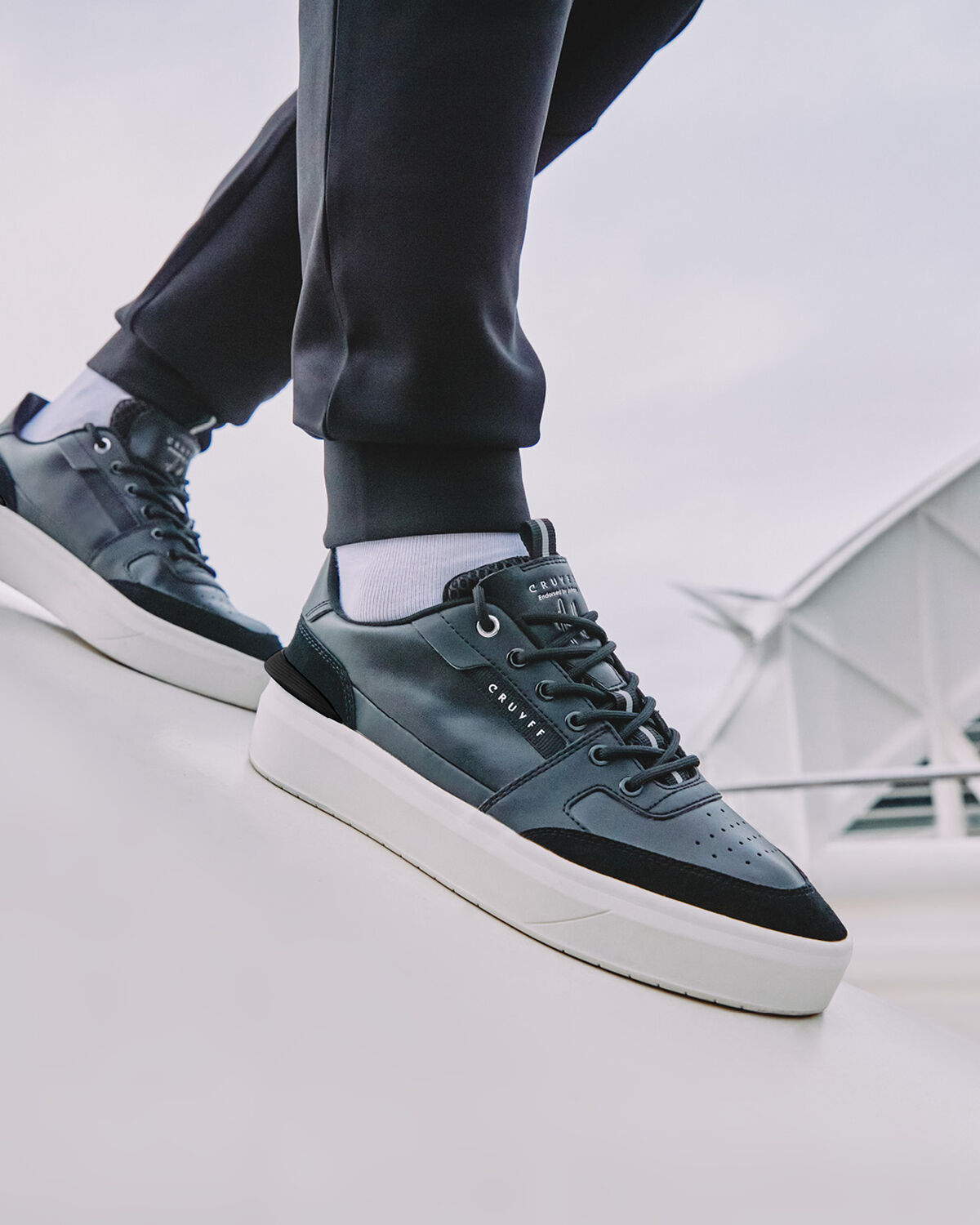 Endorsed Tennis - Soft Leather/Suede, Black, hi-res