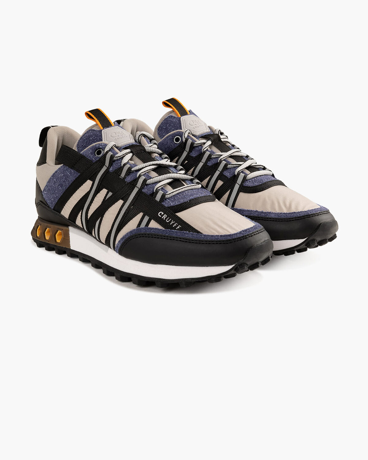 Fearia Hex - Crepe Nylon/Hairy Suede, Grey/Blue, hi-res