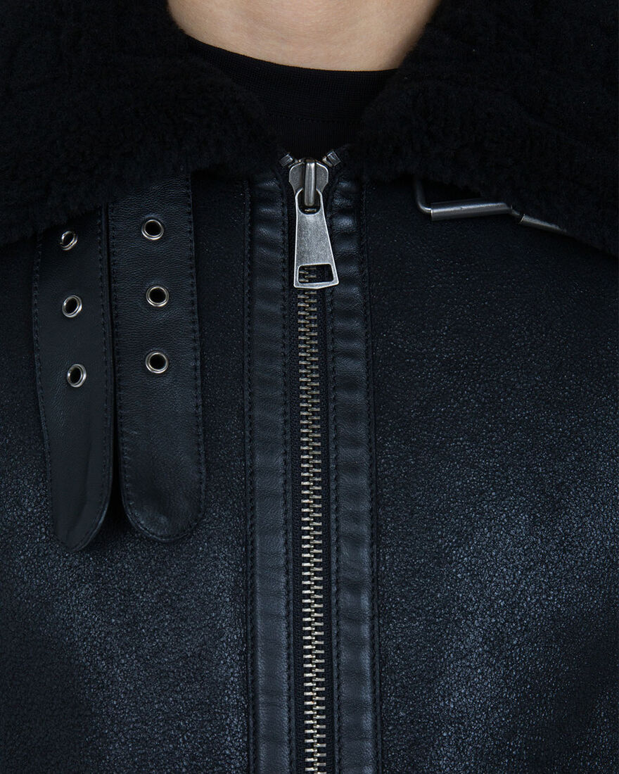 Juan Shearling, Black/Black, hi-res