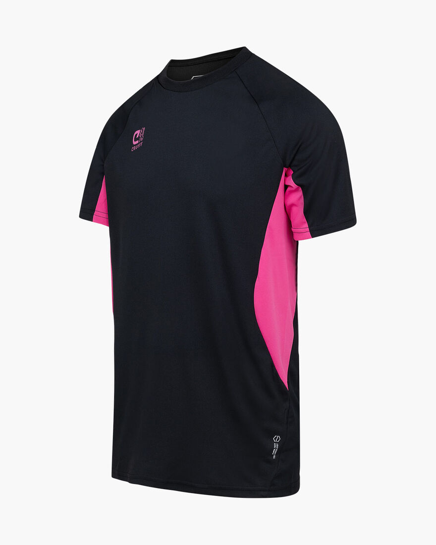 Cruyff Tech Turn Shirt Senior, Black/Miscellaneous, hi-res