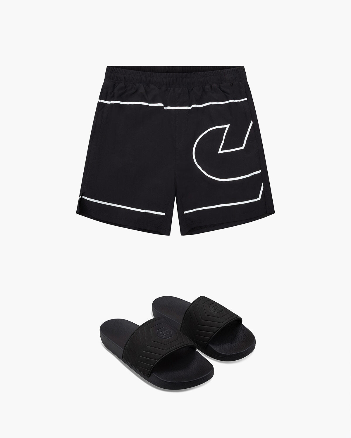 Boxsta Swimshorts & Hex Slide, , hi-res