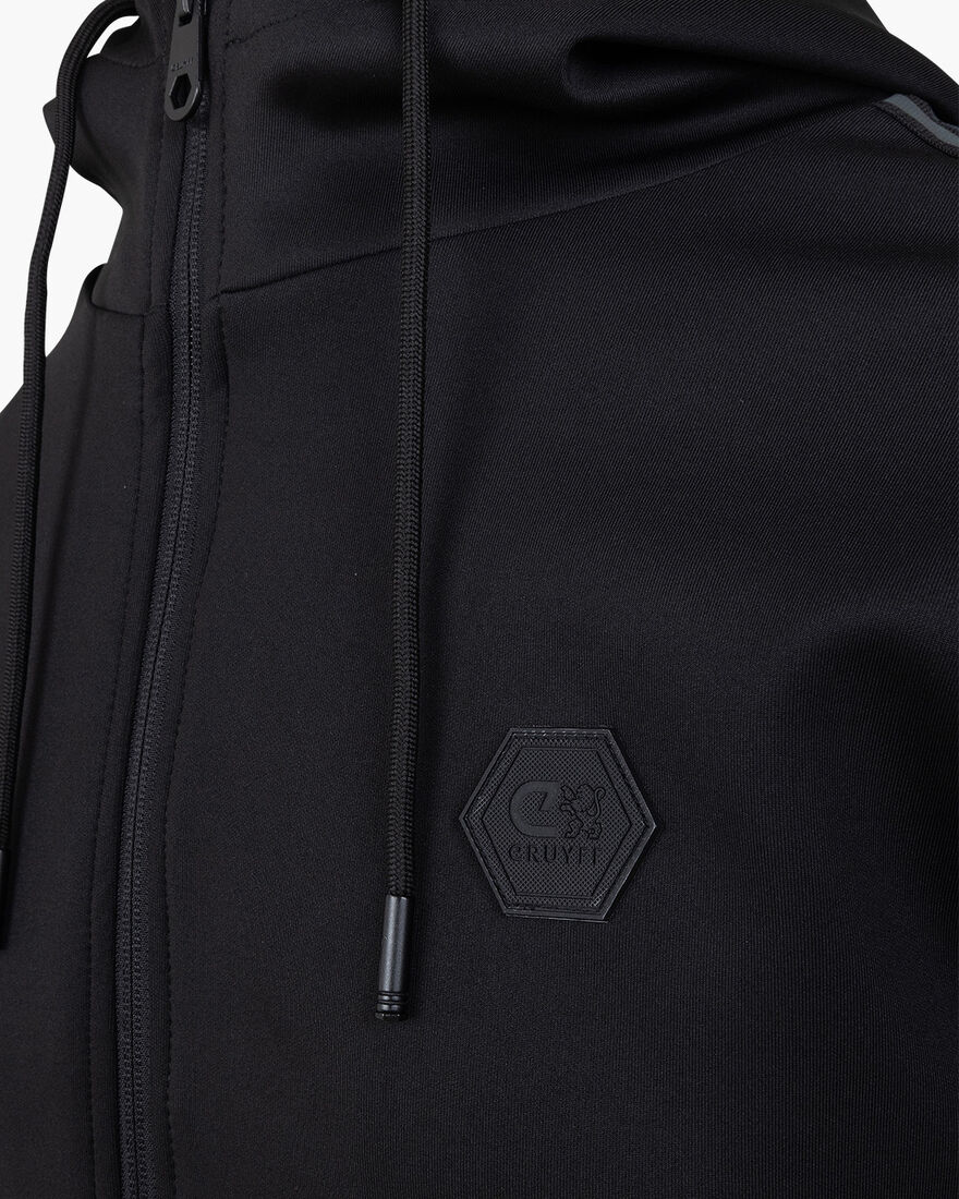 Joel Scuba Track Top  - Polyester / Elastane, Black, hi-res