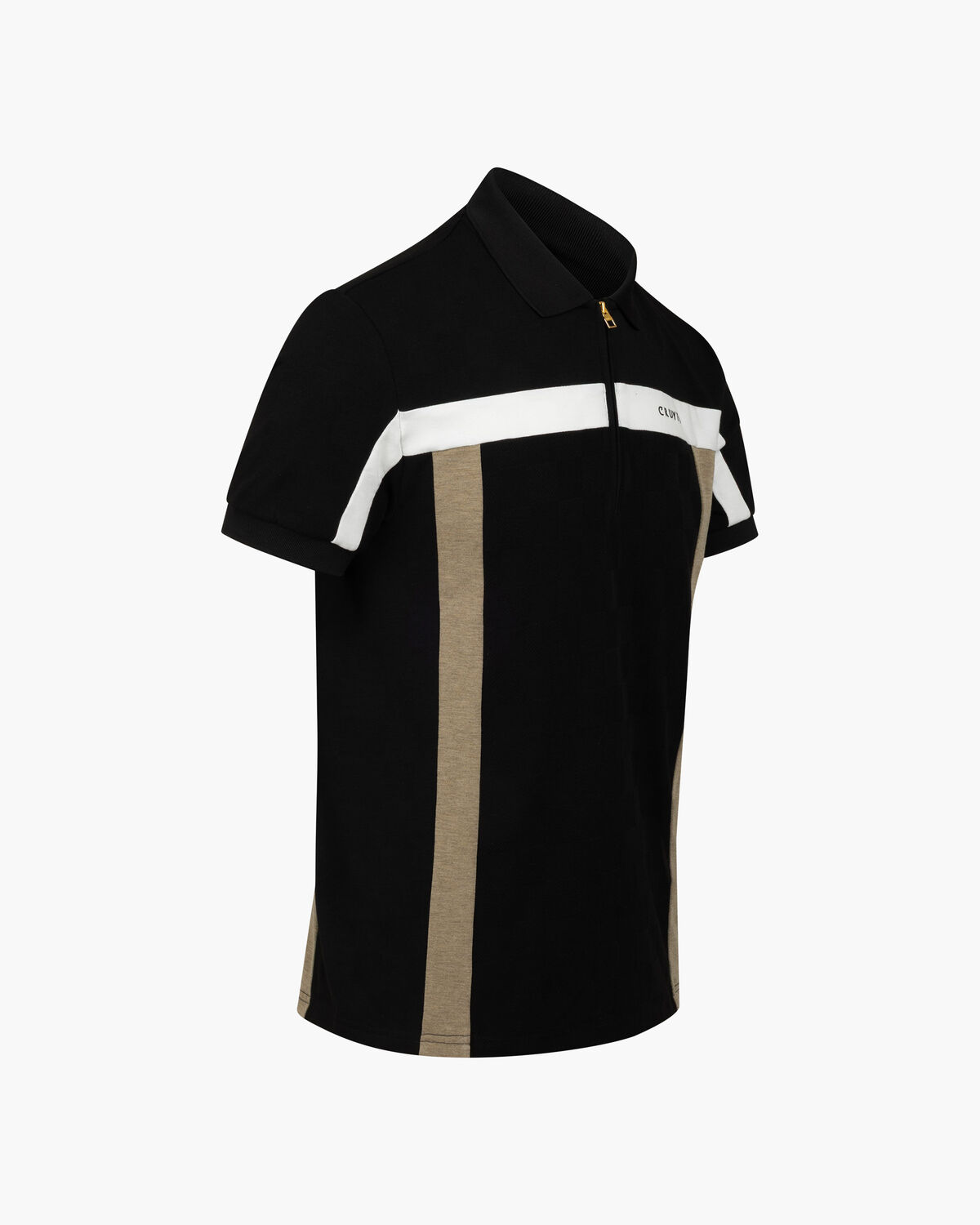 Check Polo, Black/Gold, hi-res