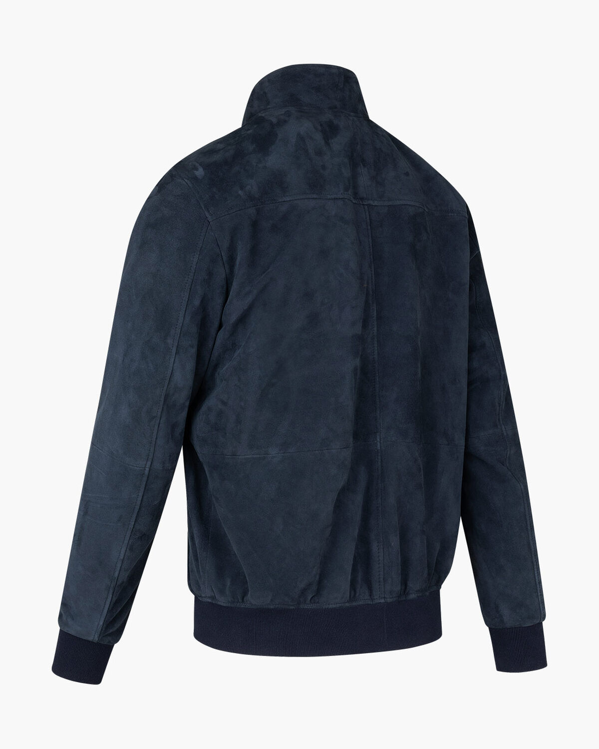 Dante Leather Harrington Jacket, Navy, hi-res