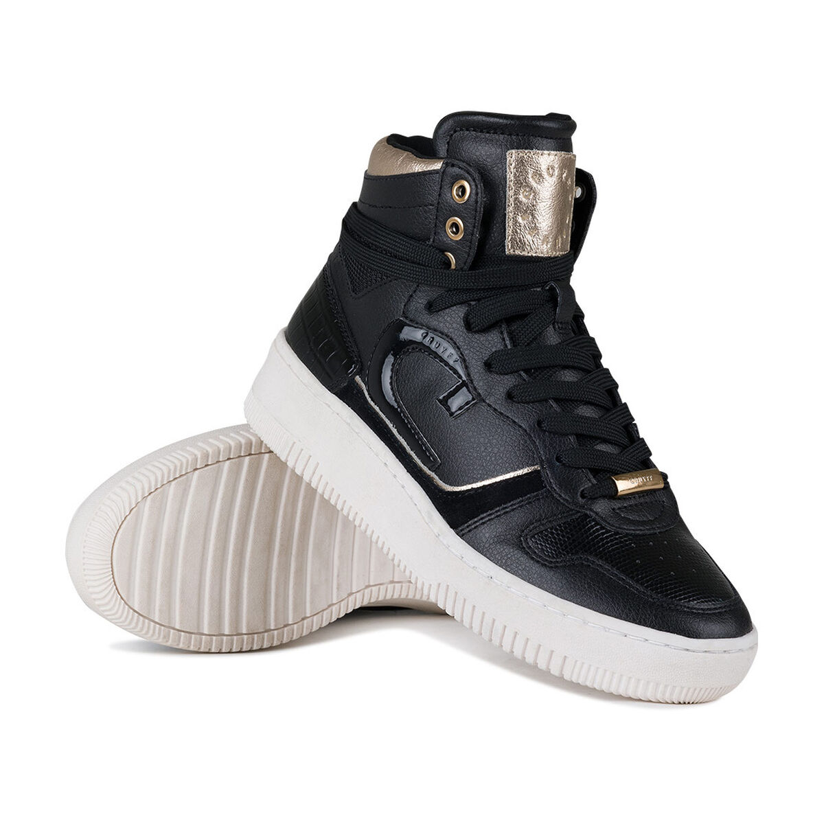 Campo High Lux - Tumbled/Suede/Patent, Black, hi-res