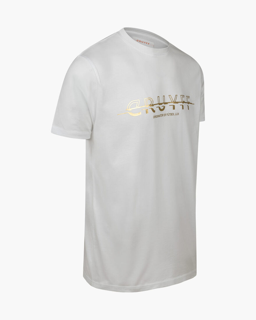 Seth - 100% Cotton, White/Gold, hi-res