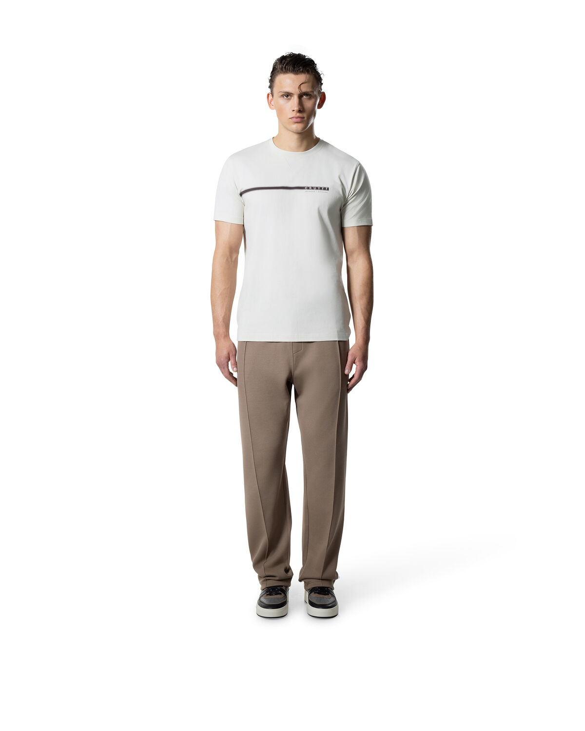 Linear Graphic Tee, Light Grey, hi-res
