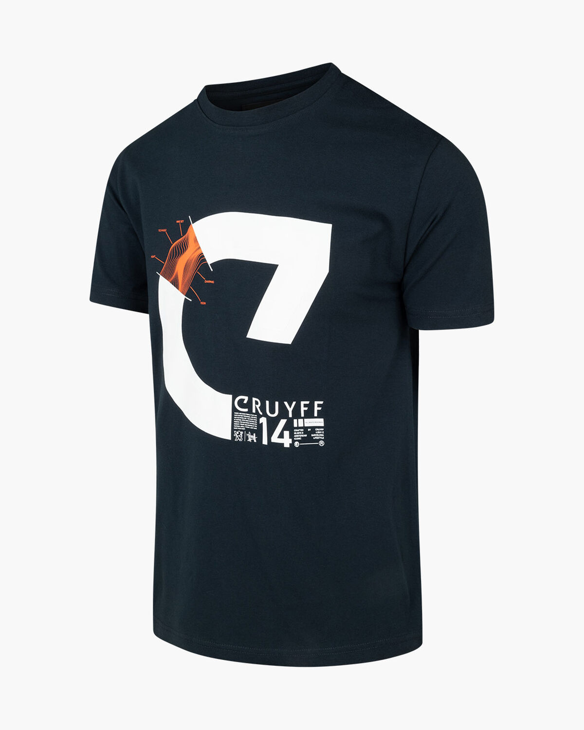 Alan SS Tee - 95% Cotton 5% Elastane, Blue Nights, hi-res