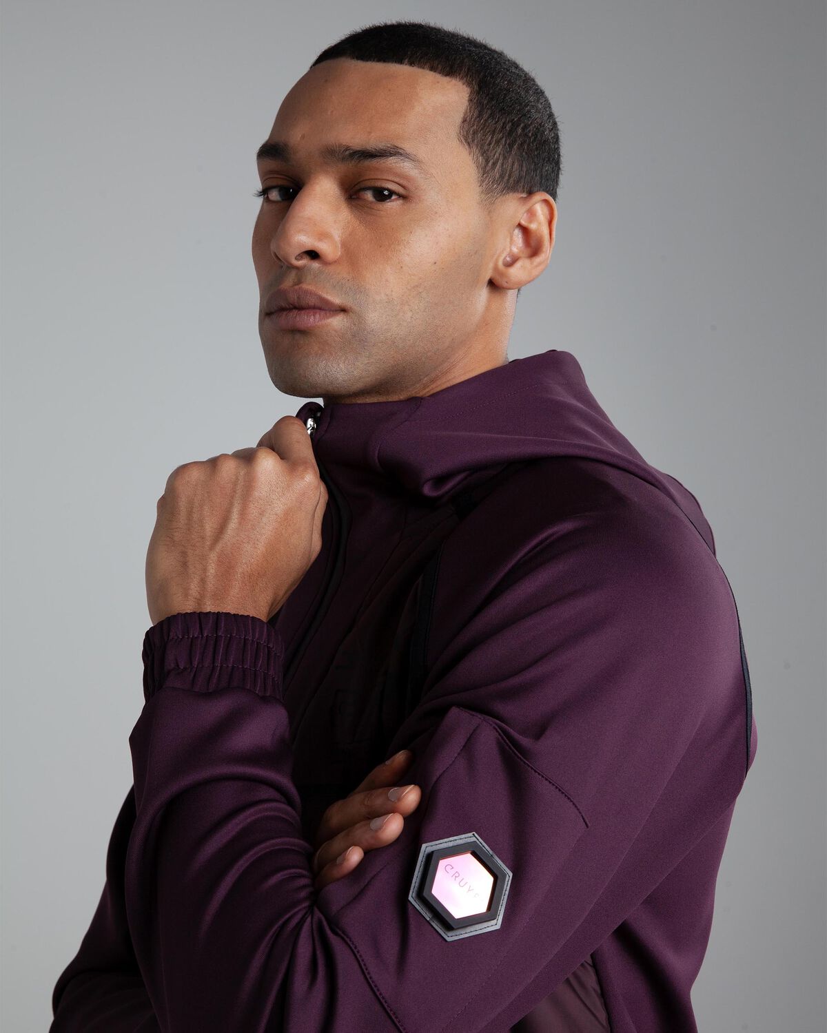 Moniro Track Top, Wine, hi-res
