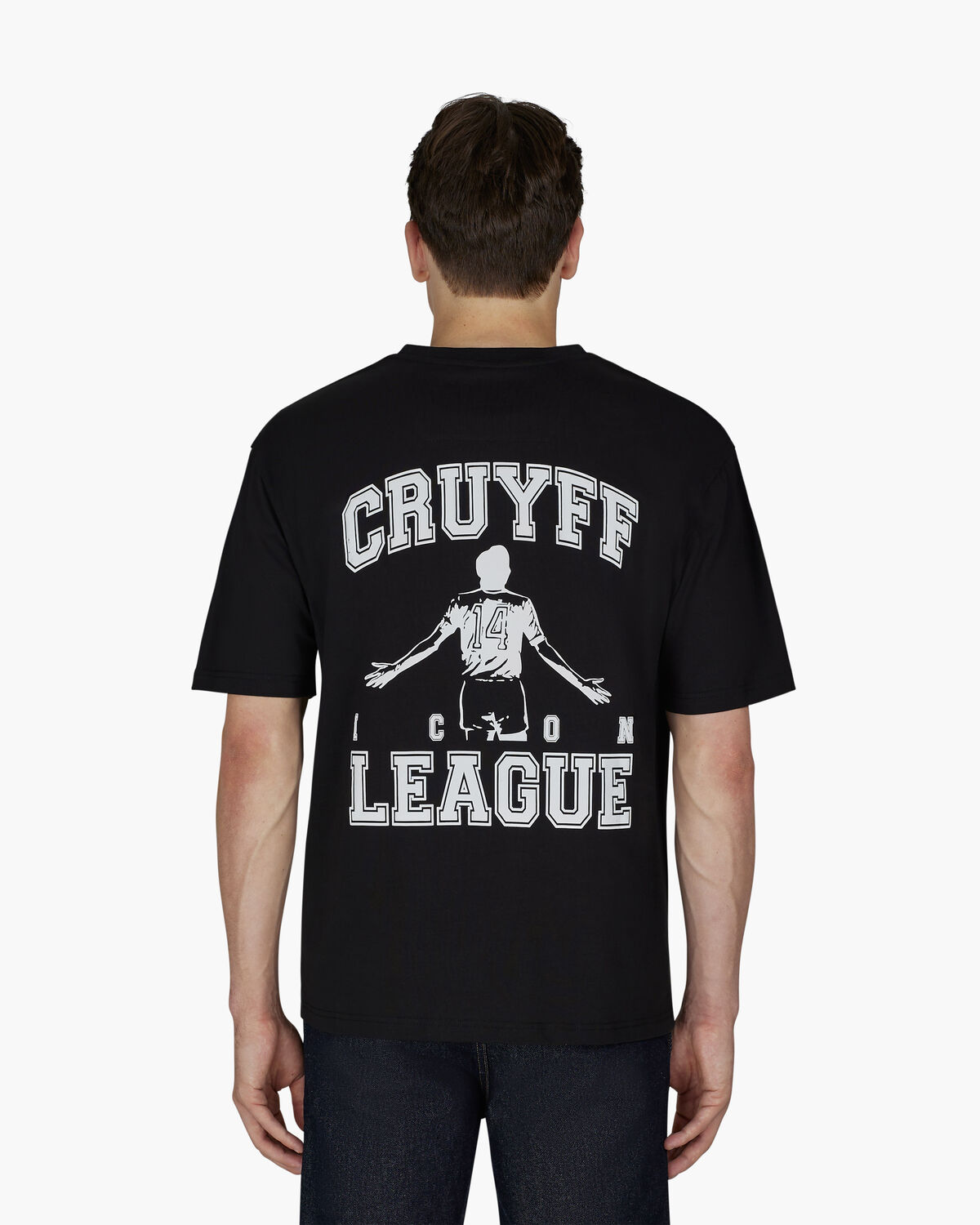 Cruyff League Tee, Black, hi-res