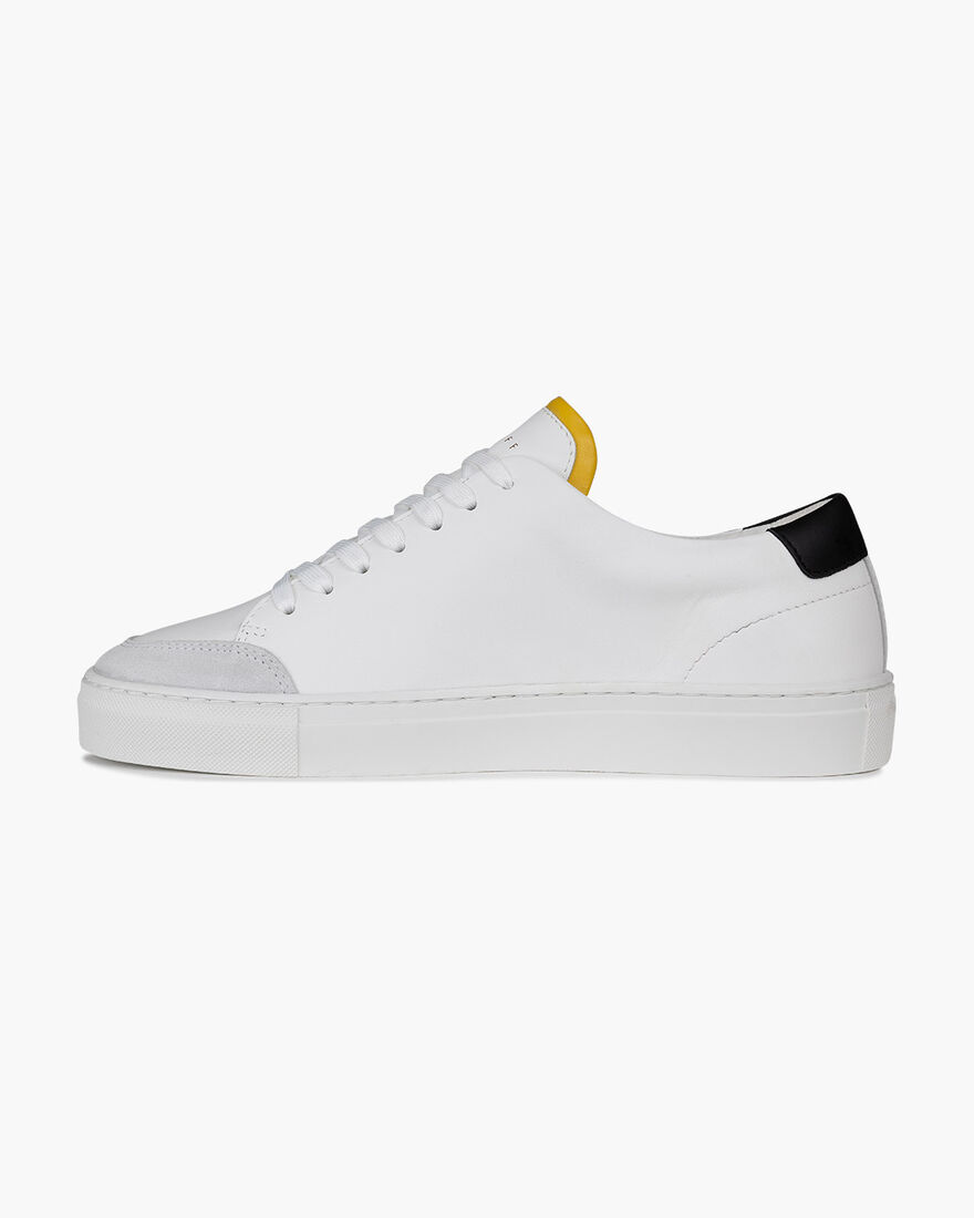 Architect Tennis - Soft Nappa/, White/Yellow, hi-res