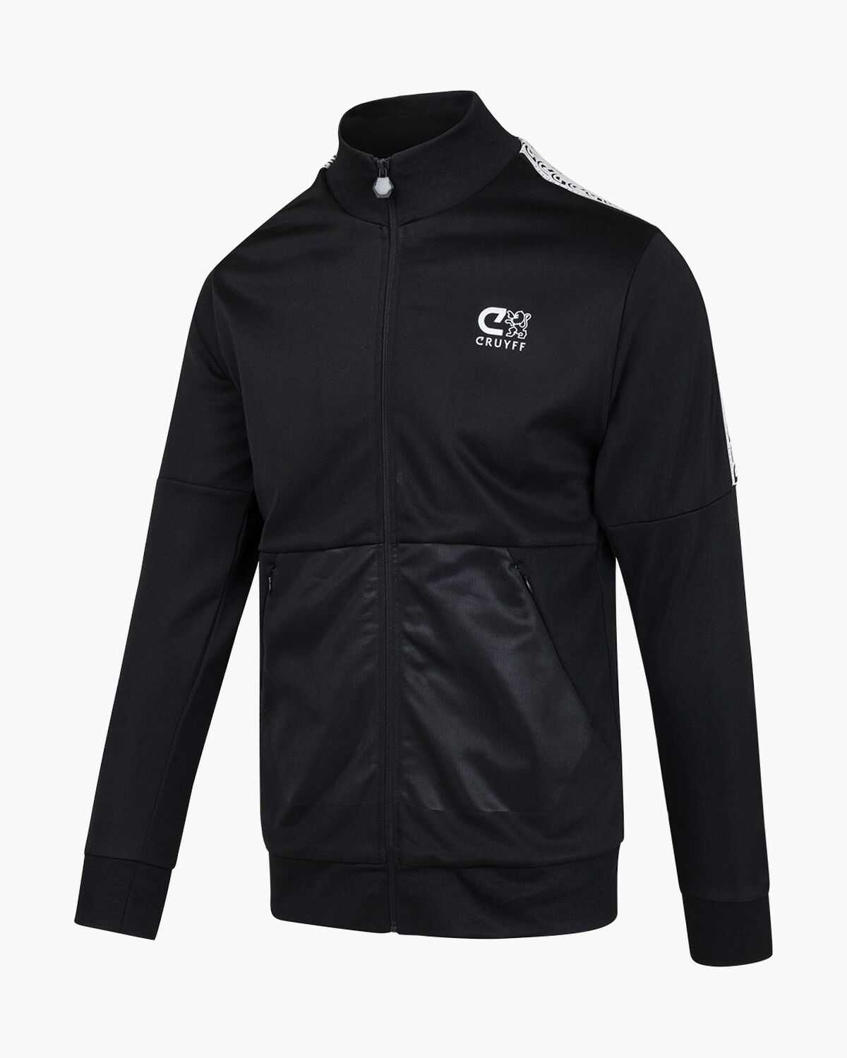Alvaro Track Top, Black/White, hi-res