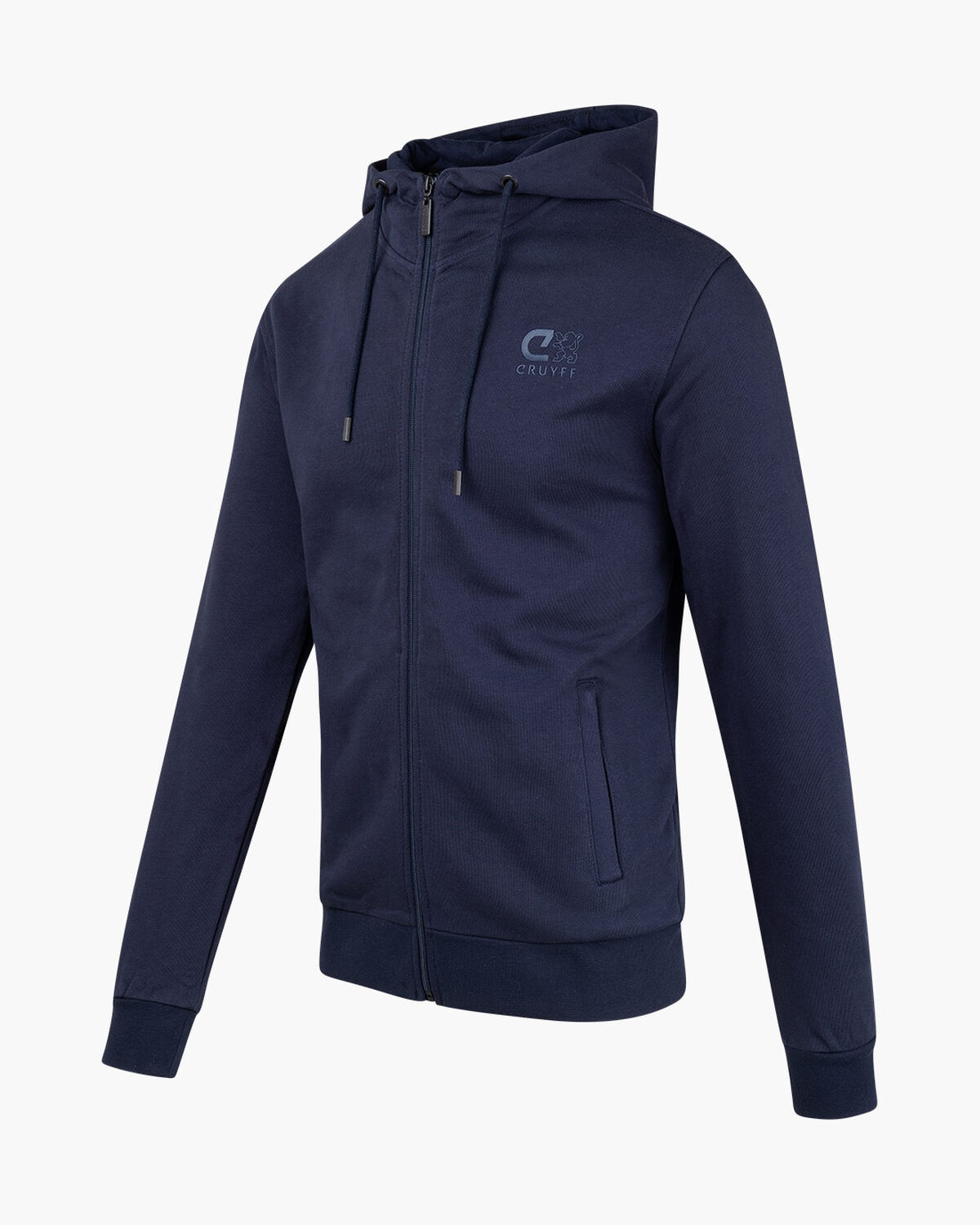 Hernandez Zip Thru Hood, Navy, hi-res