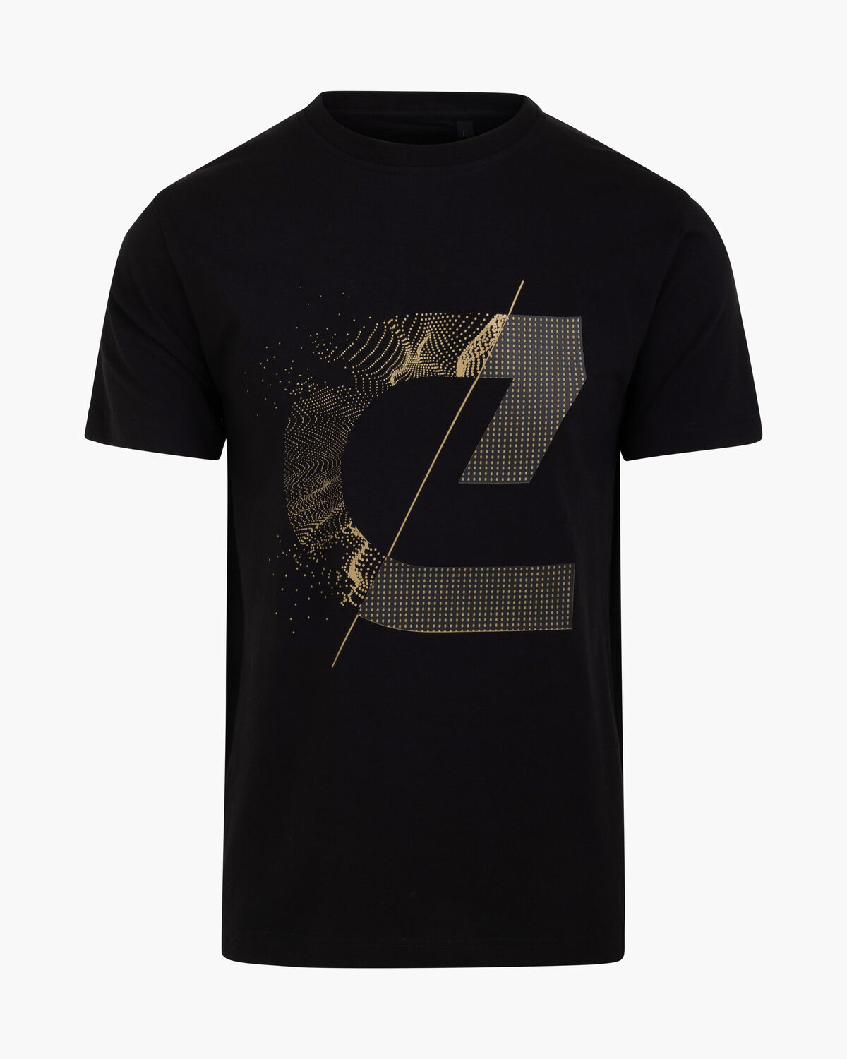 C-Logo Tee, Black/Gold, hi-res