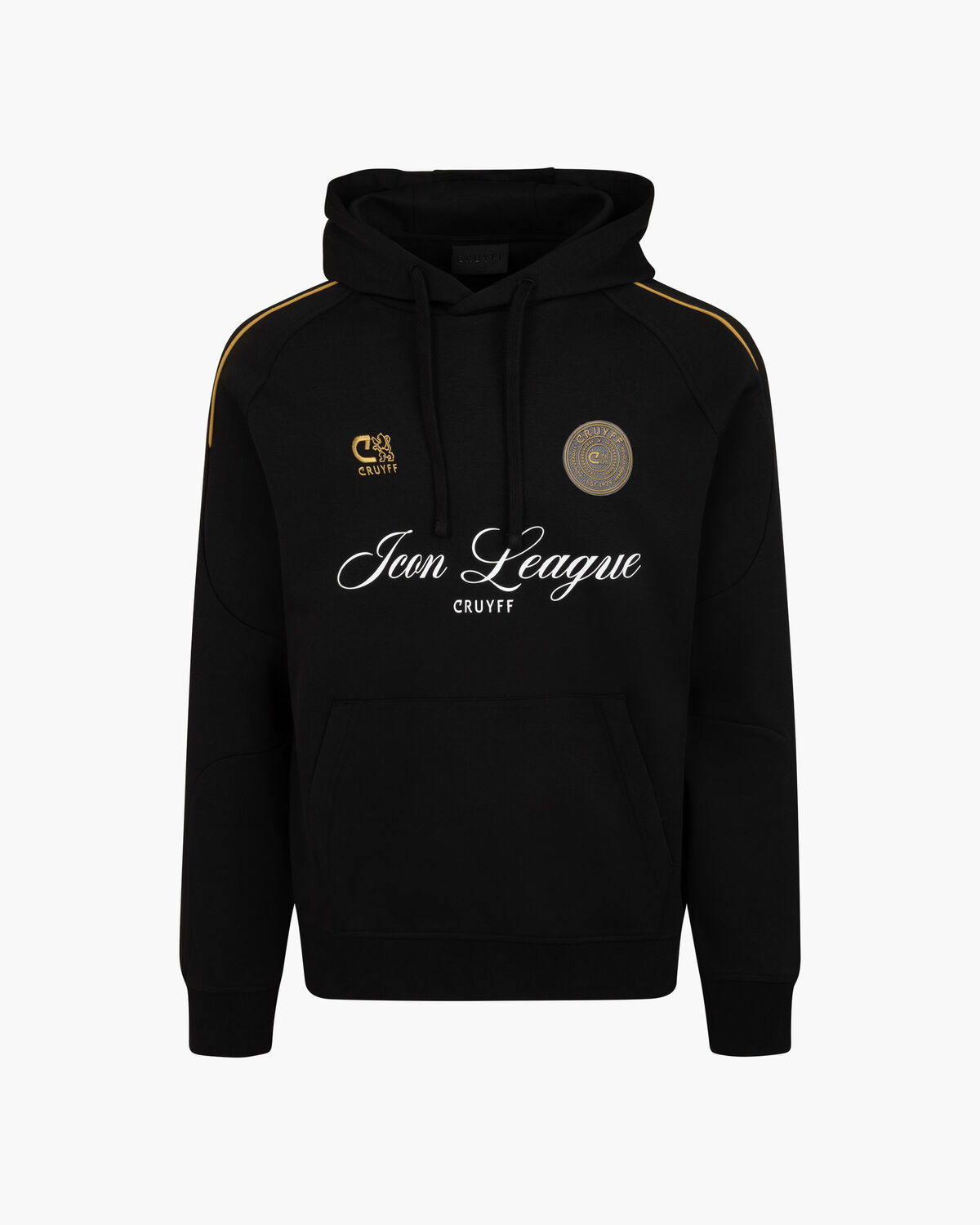 Icon League Hoodie, Black/Gold, hi-res