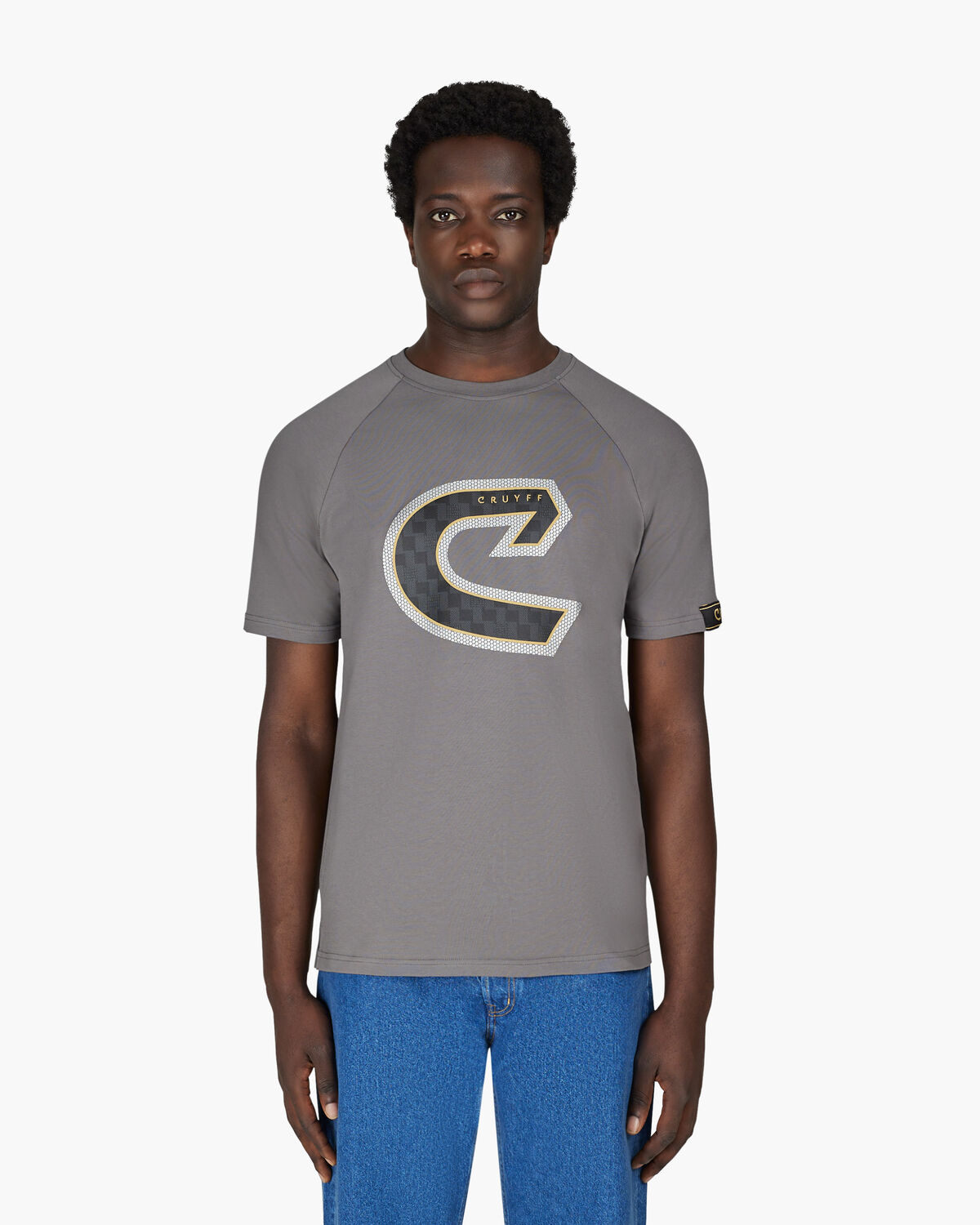 C-Tee, Grey/Gold, hi-res