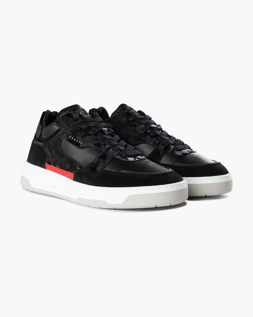 Nemes Mid - Soft Nappa/Camo leather, Black/Red, hi-res