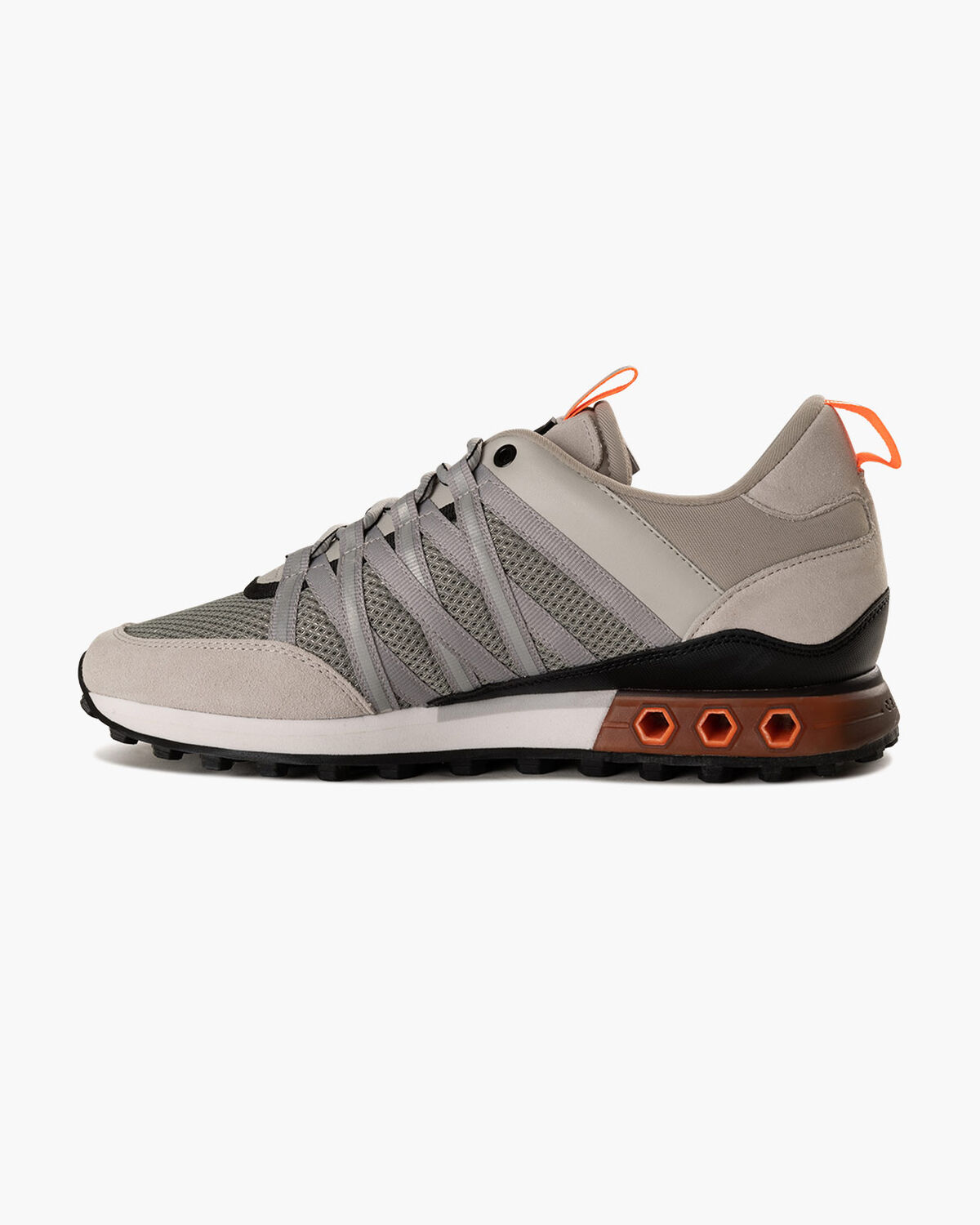Fearia Hex - Titanium Mesh/Suede, Grey/Orange, hi-res