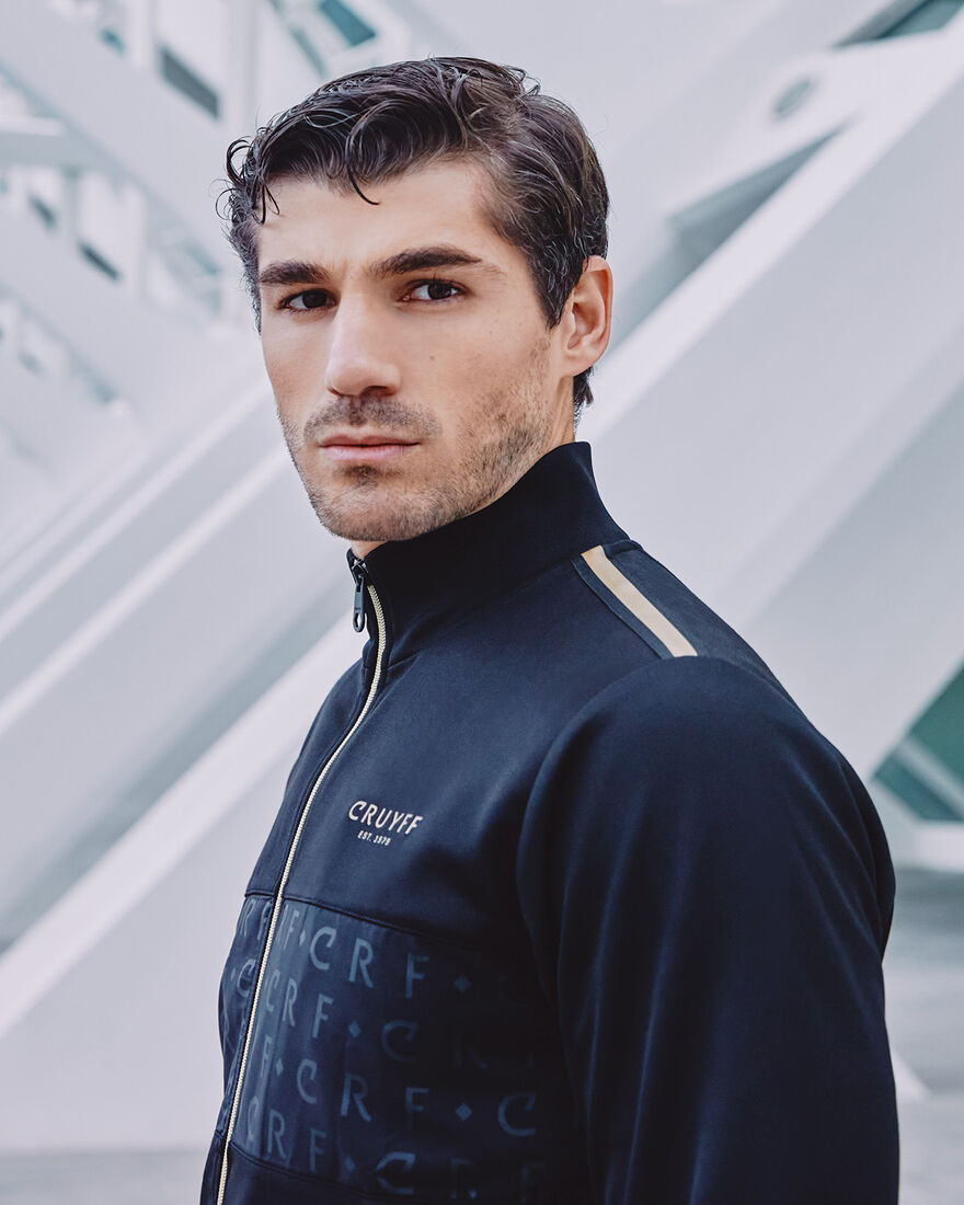 Gregory Track Top - 65% Polyester 35 % Cotton, Black, hi-res
