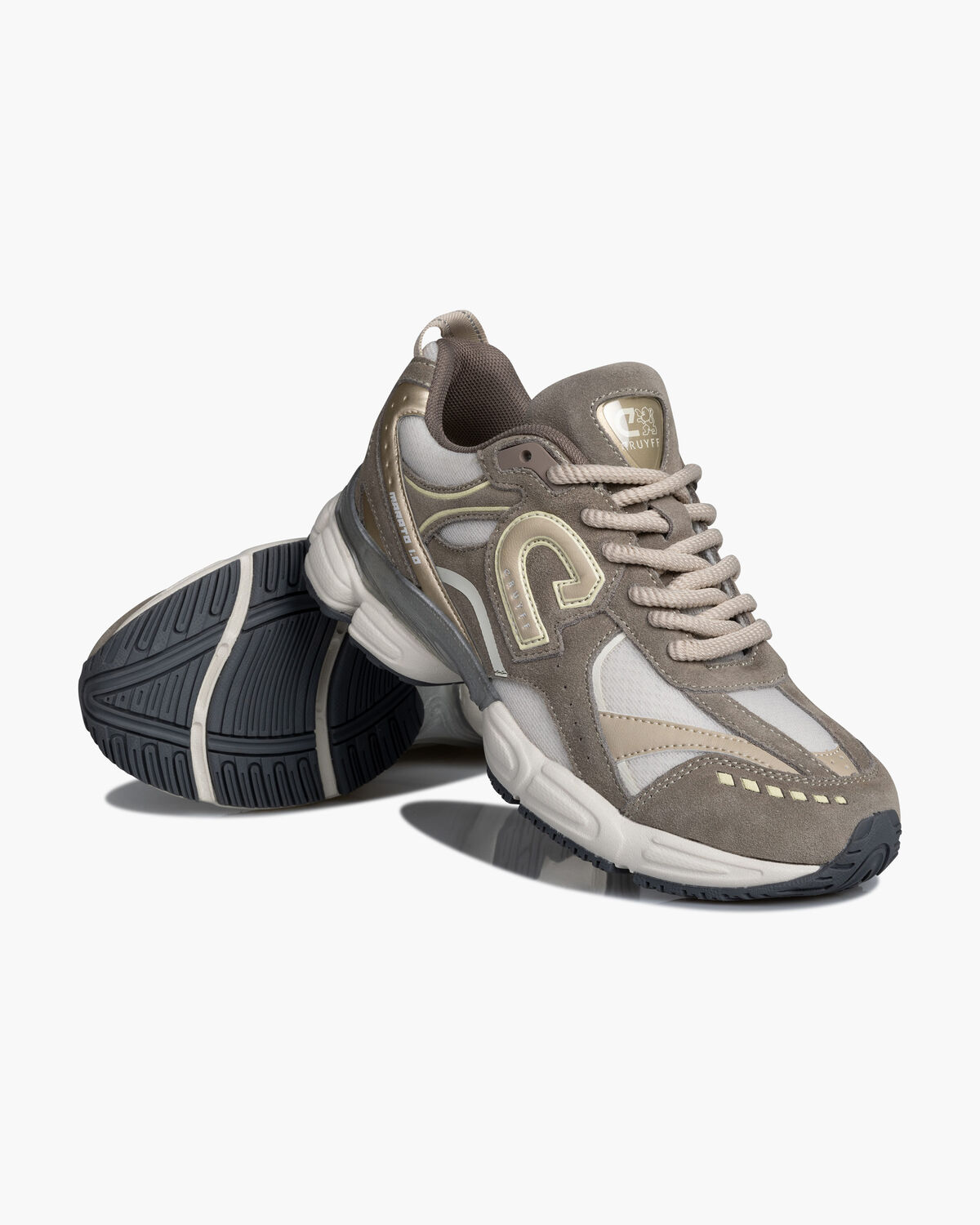 Marato Runner -Suede/Mesh, Brown, hi-res