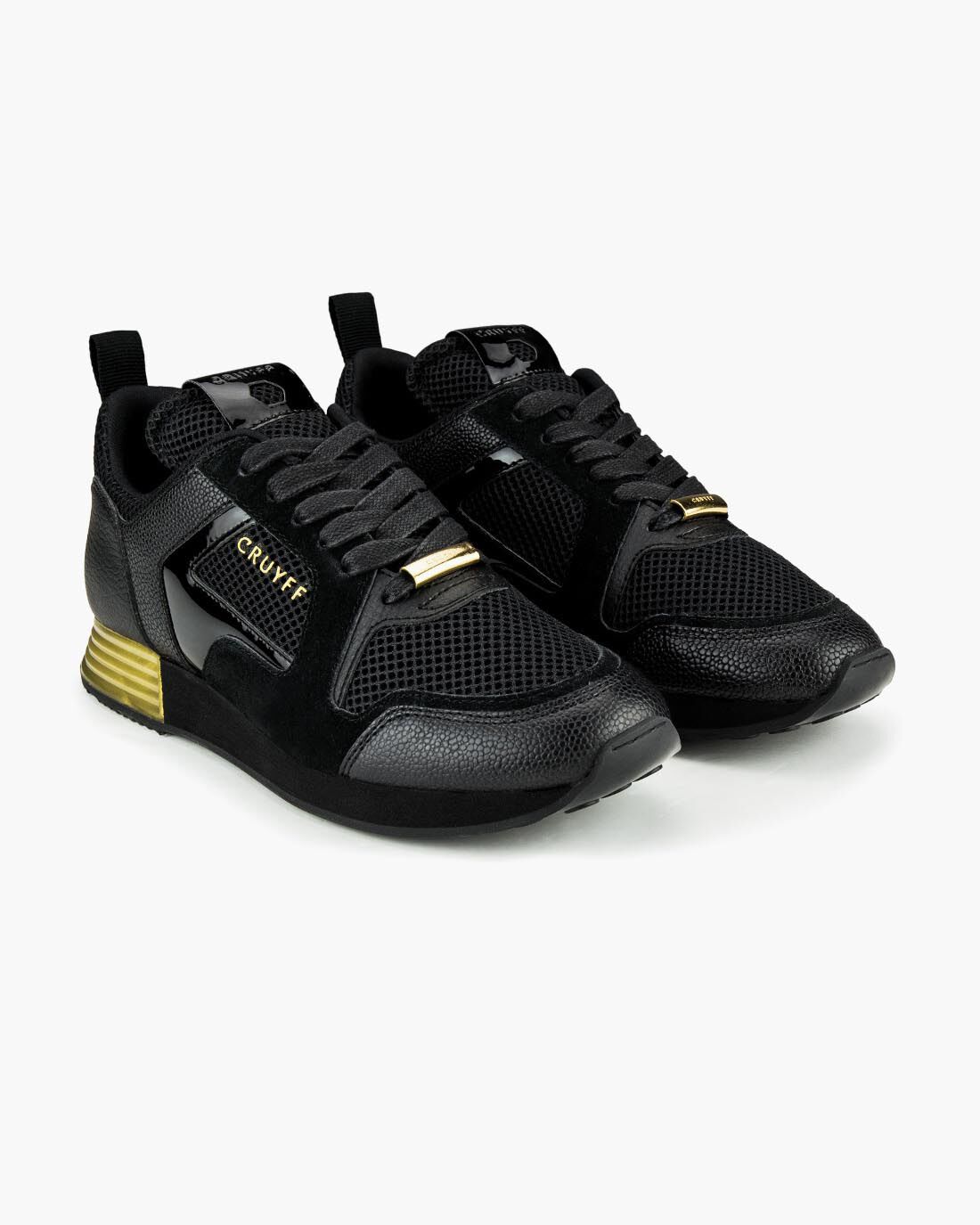 Cruyff trainers black and gold