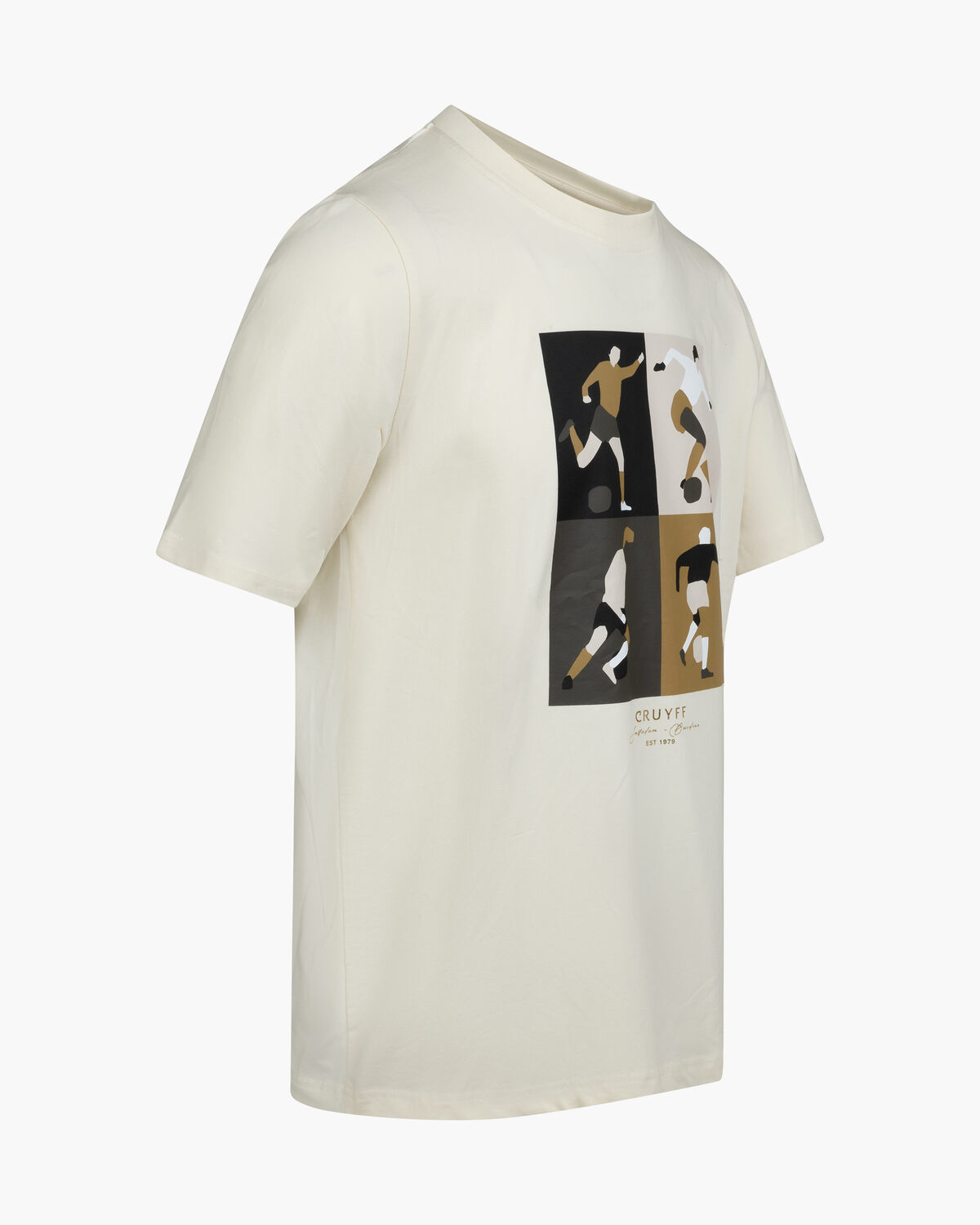 Cruyff Turn Tee, White/Orange, hi-res